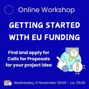 Workshop getting started with EU funding