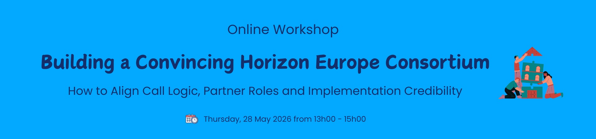 Horizon Europe building a convincing consortium workshop