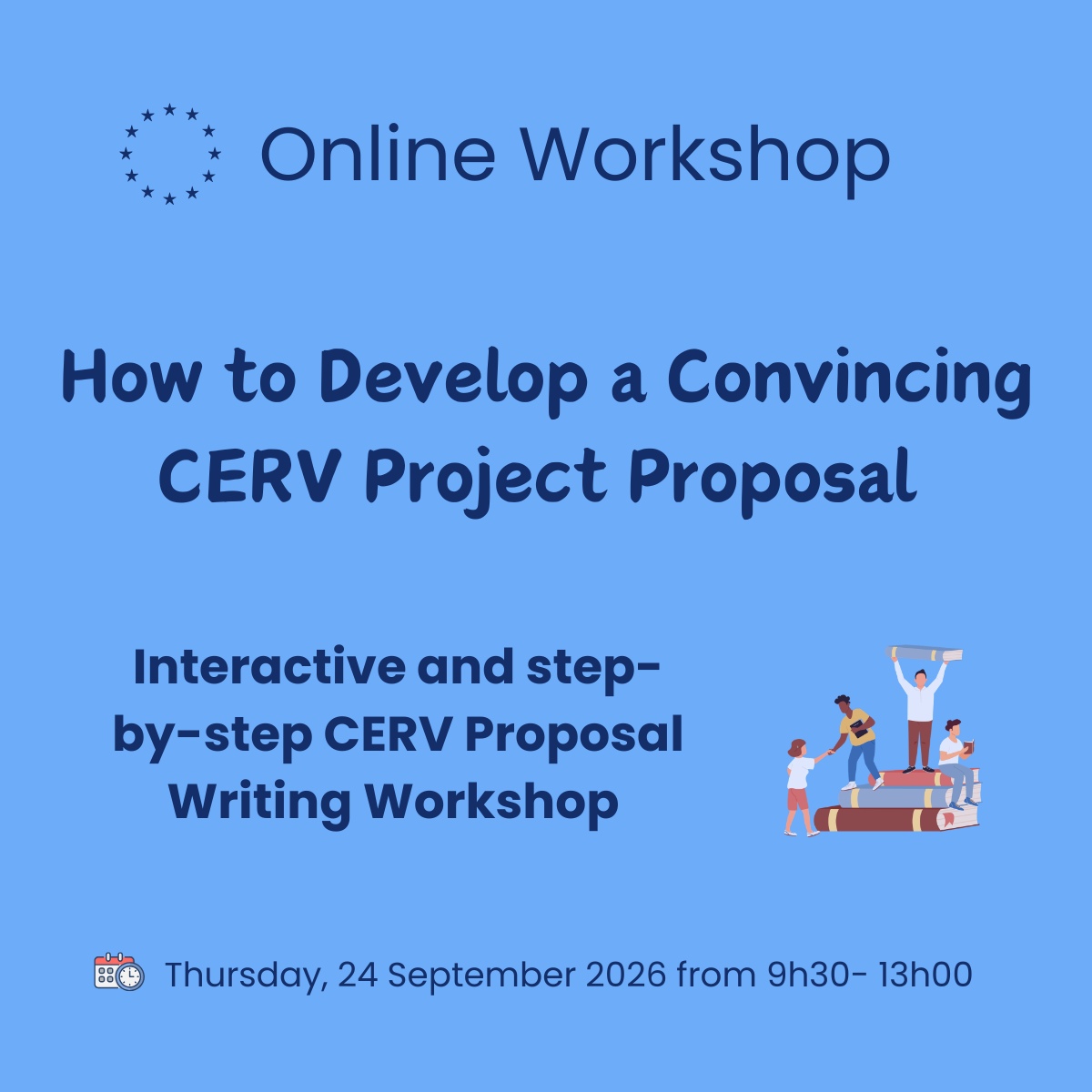 How to Develop a Convincing CERV Project Proposal graphic 1200x1200px
