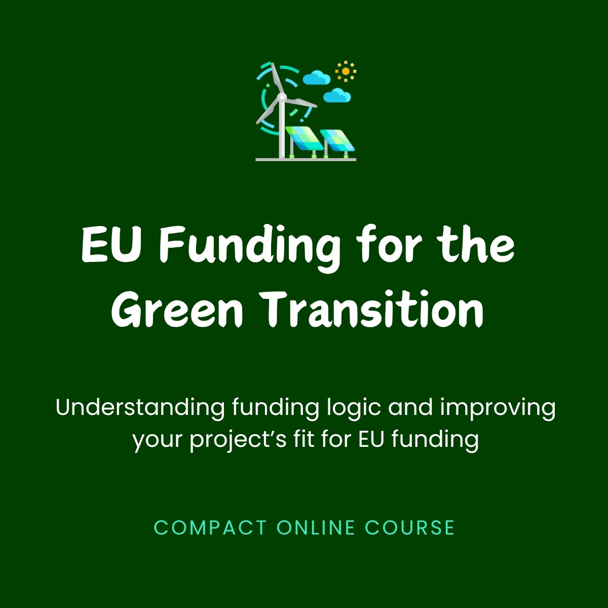 EU funding for green transition projects course